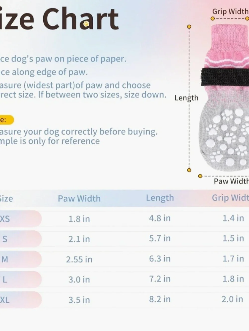 BINGPET Double Side Anti-Slip Dog Socks